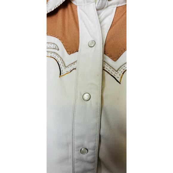 Vtg Scully Sz XS Pearl Snap LS Embroidered Embellished Shirt - Picture 3 of 11